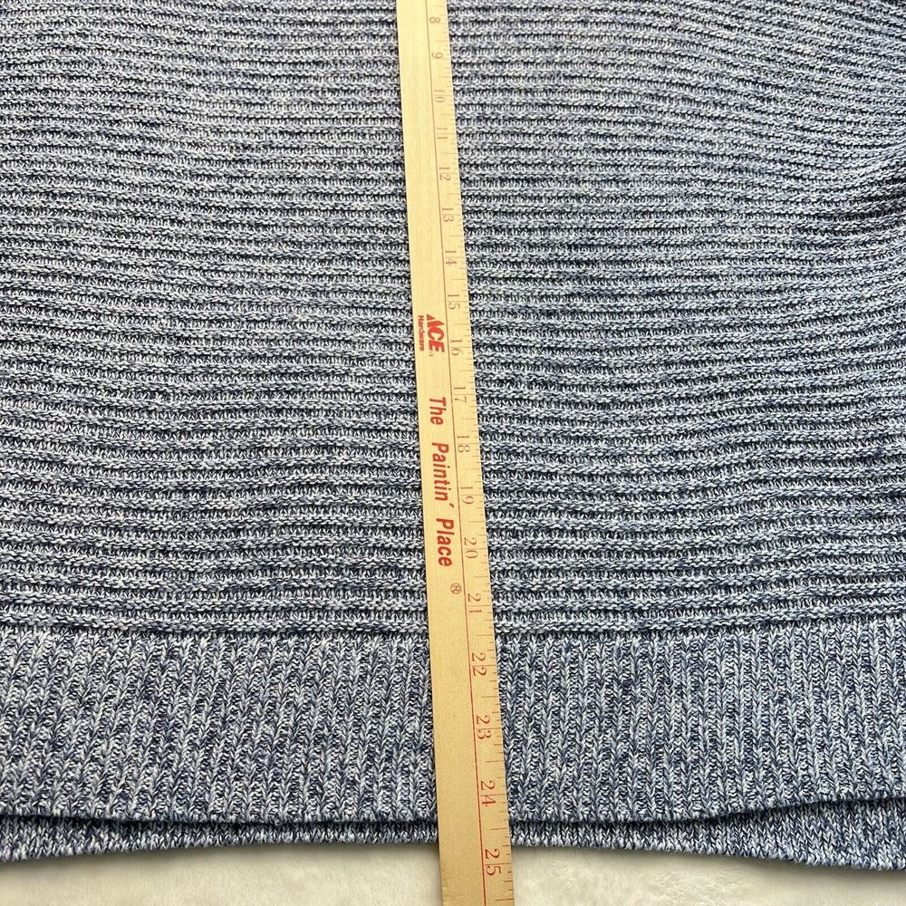 Joie Sweater Womens Size XL Blue Knit Dolman Sleeve Pullover Side Button Hi Low - Picture 7 of 9